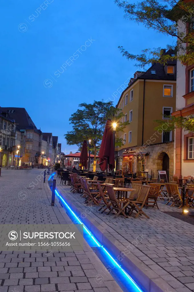 Maximilian street, Bayreuth, Upper Franconia, Franconia, Bavaria, Germany