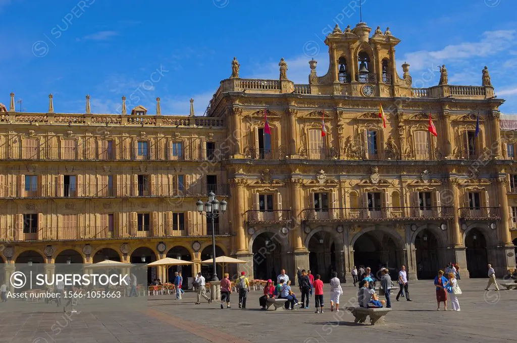 Plaza Mayor (Main Square), Salamanca, Castilla-Leon, Spain