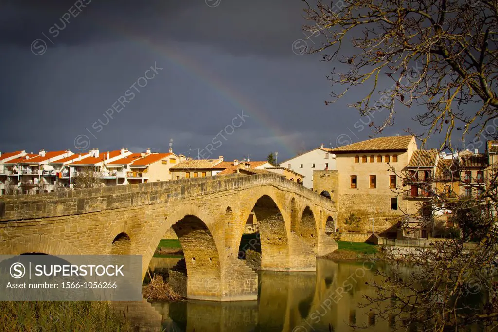 Pilgrims Bridge  Puente la Reina  Navarre, Spain