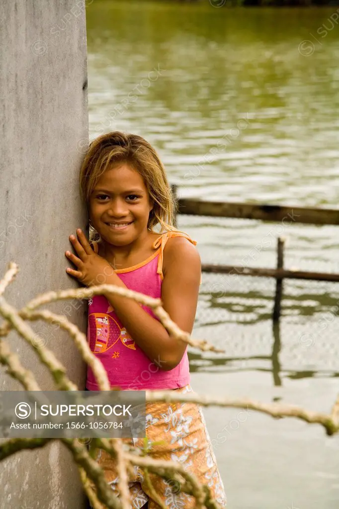 Children, Huahine, French Polynesia