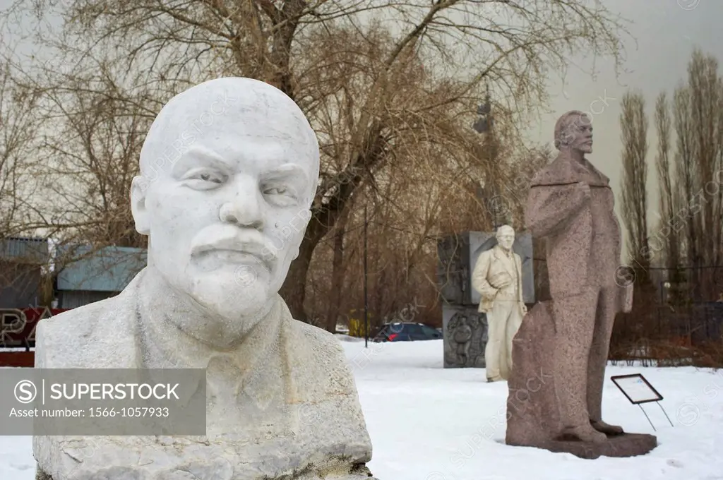 Russia, Moscou, Sculptures Park, Lenine statue