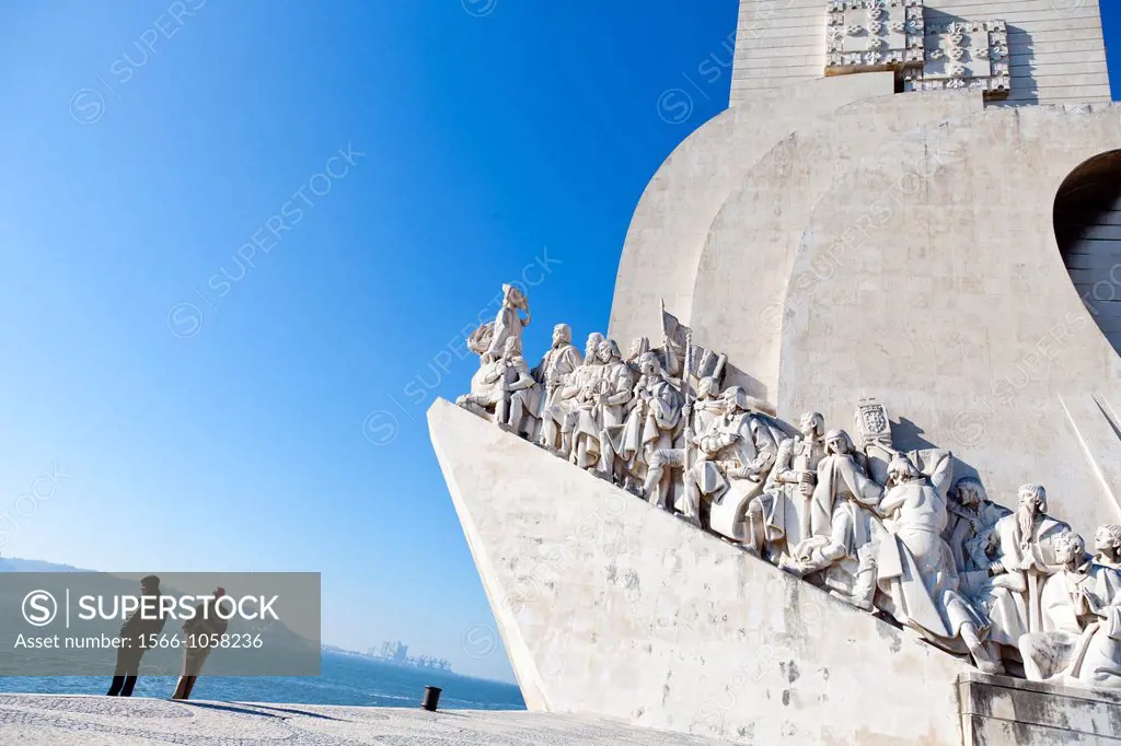 Padrío dos Descobrimentos, Monument to the Discoveries, celebrating Henri the Navigator and the Portuguese Age of Discovery and Exploration, Belem dis...