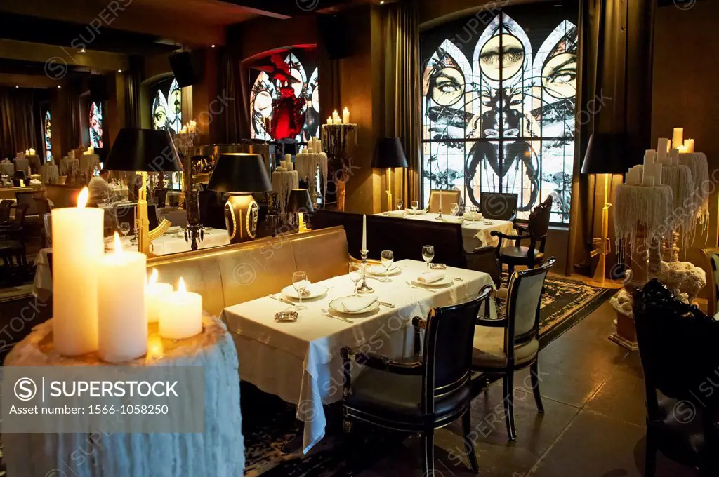 Russia, Moscow, Bon restaurant by Philippe Starck