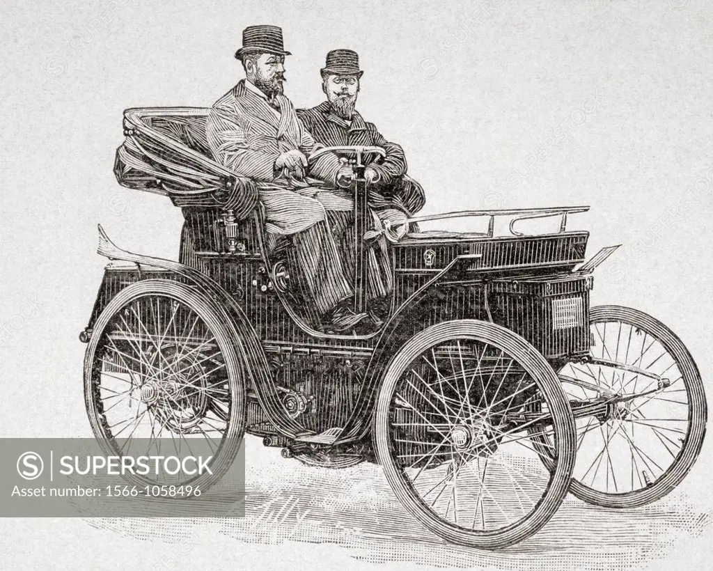 An early Rochet-Schneider motor car  From L´Illustration published 1897