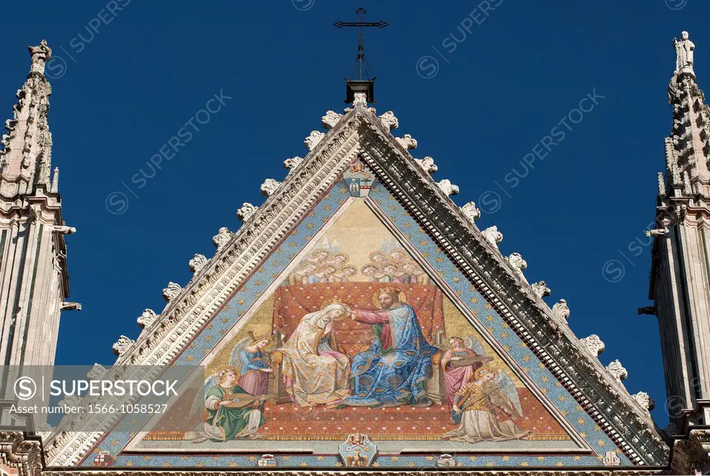 Orvieto Cathedral  Detail of facade  Orvieto  Terni Province  Umbria  Italy