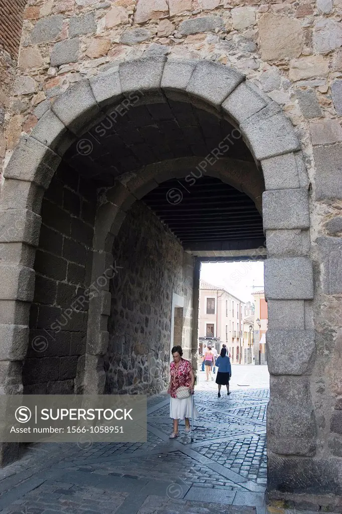 Door of Carnage, wall, Avila, Castile and Leon, Spain, Euope