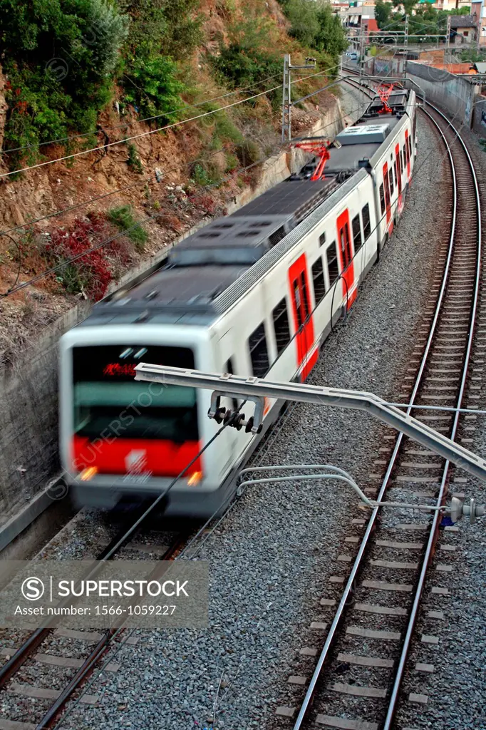 train, Torrelles de Llobregat, Catalonia, Spain