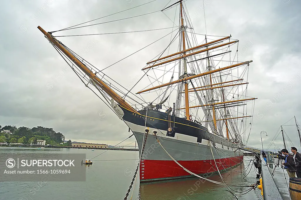 sailing ship ´Balclutha´, maritime museum, San Francisco, California, USA