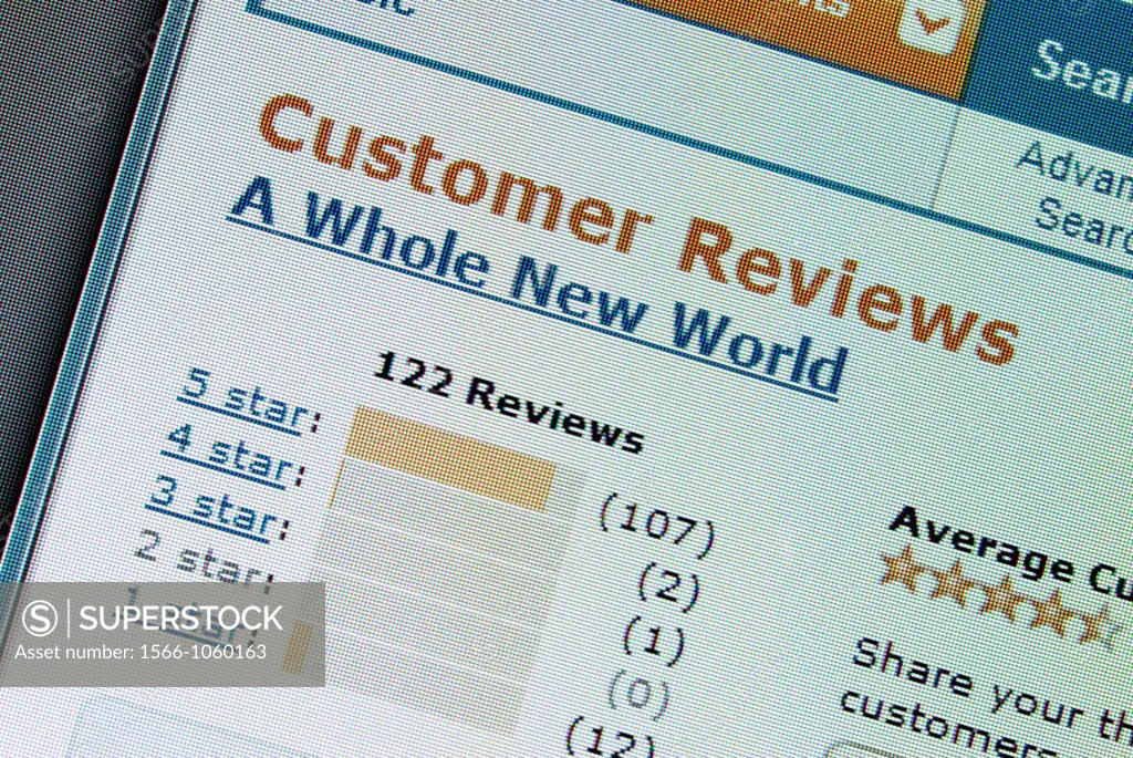Amazon com customer review webpage