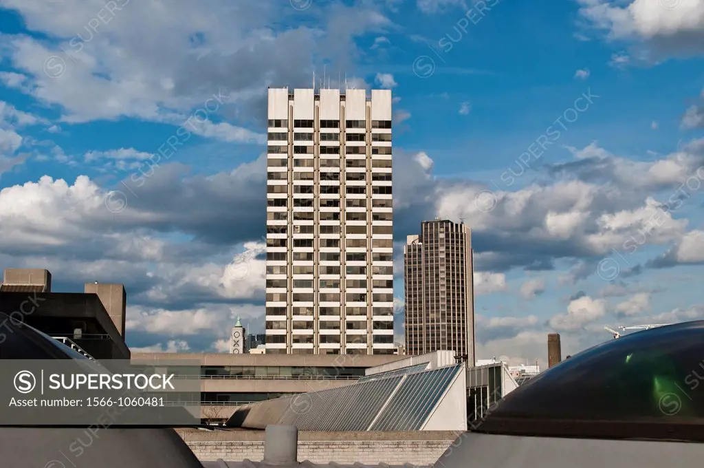High rise office block, Southbank,, London, UK
