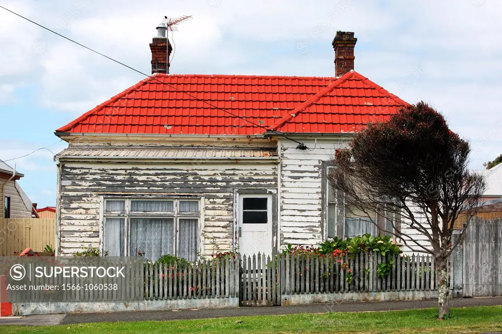 Old cottage needing a paint job  Stanley, Tasmania, Australia