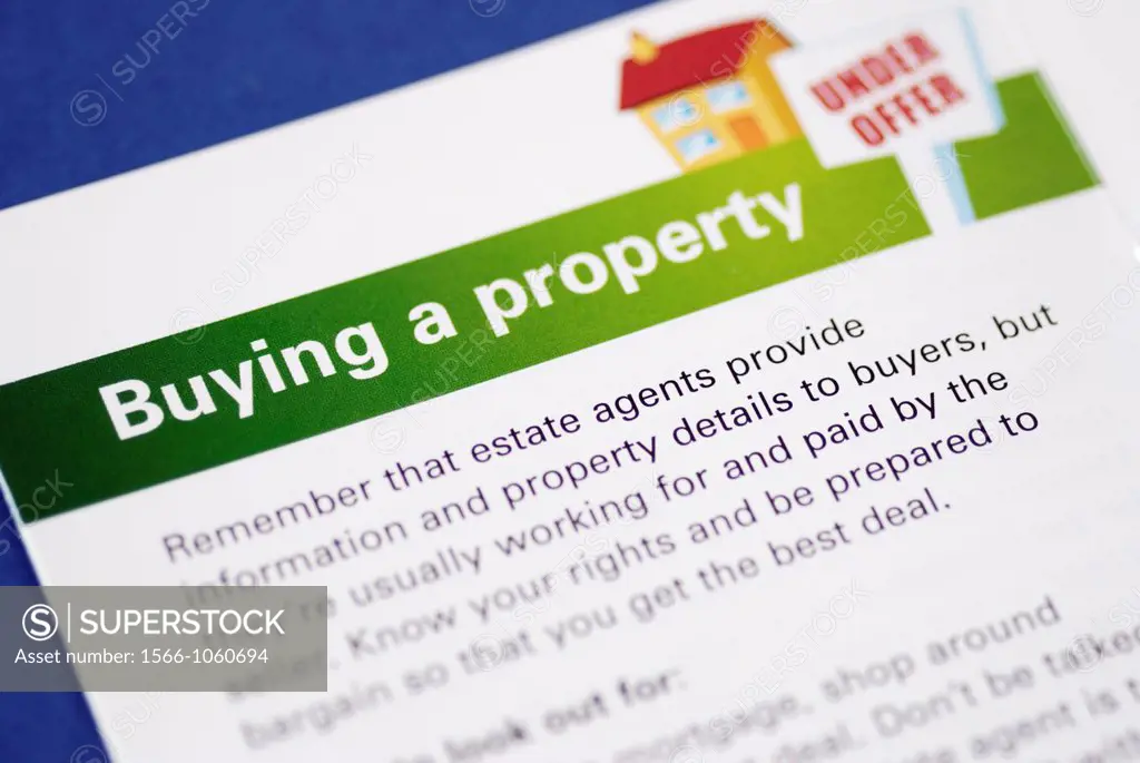 A leaflet giving advice on buying a property