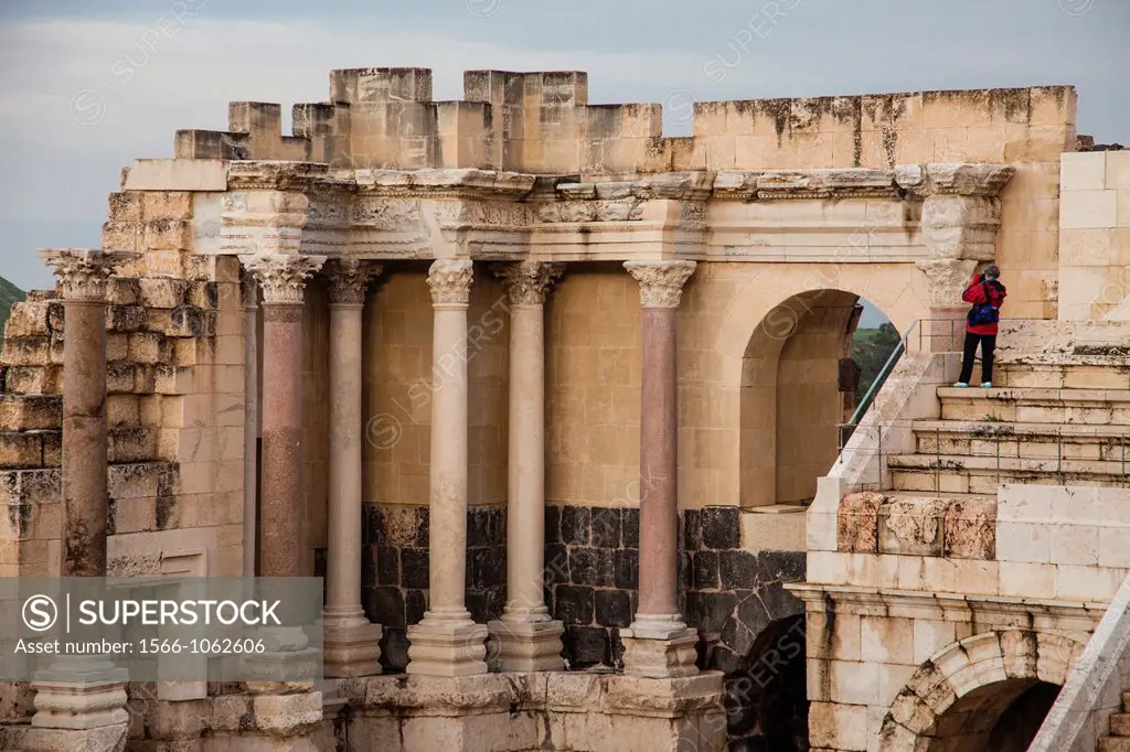 Roman theater Roman remains of the ancient city of Beit Shean in the Jordan Valley