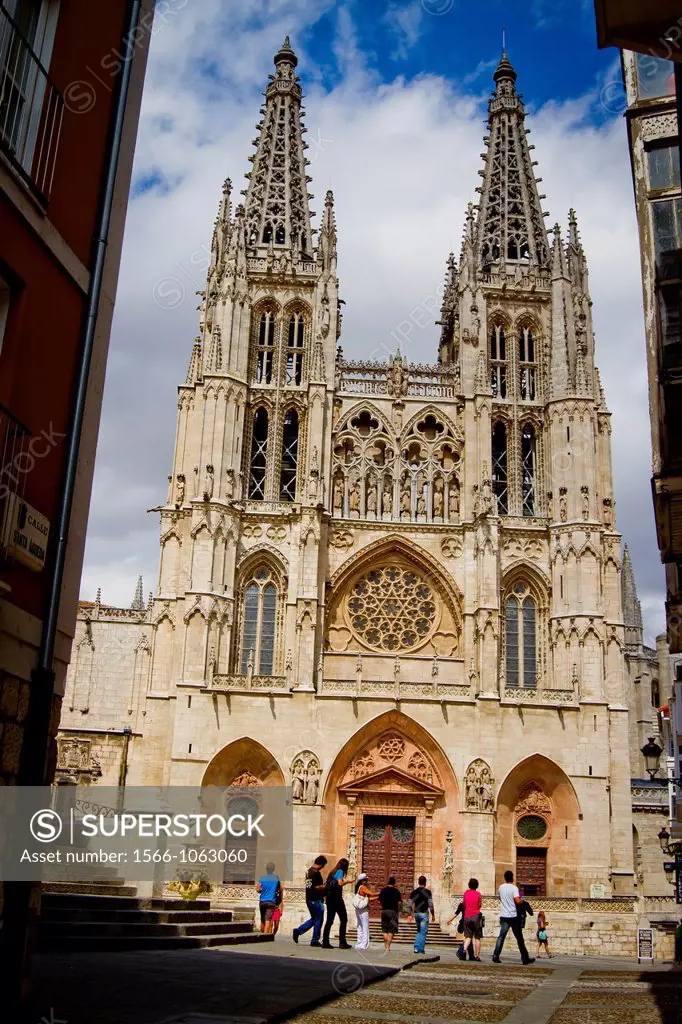 Cathedral view  Burgos city  Castile and Leon, Spain