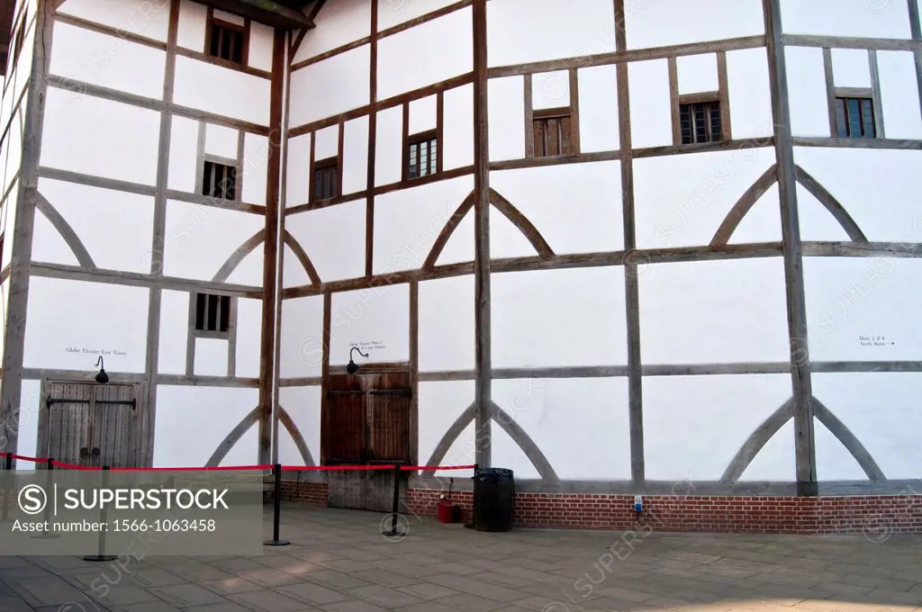 Shakespeare´s Globe Theatre on the South Bank of the River Thames, London