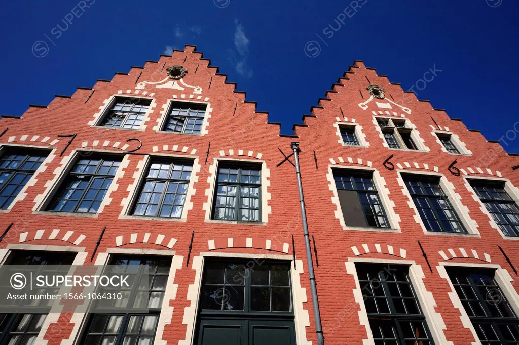 Architecture in the Old St Elizabeth Beguinage, Ghent, Belgium