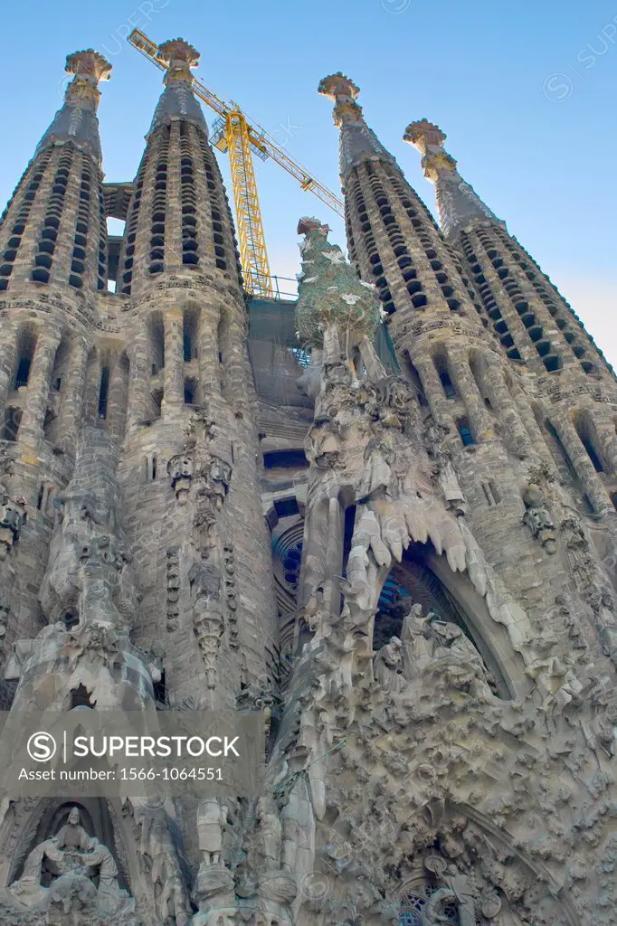 The Sagrada Familia, Barcelona, Spain.