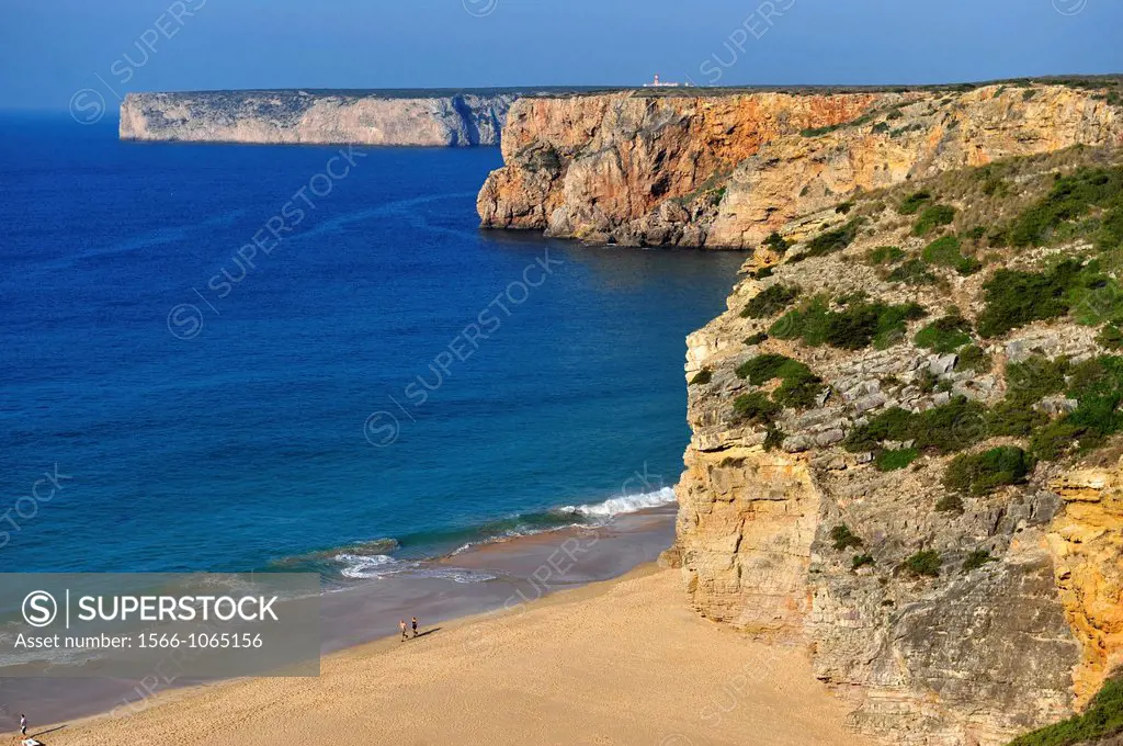 Europa,Southwestern Europe,the Portuguese Coast in Algarve,Sea cliffs near Cape St Vincent,Sagres,Portugal