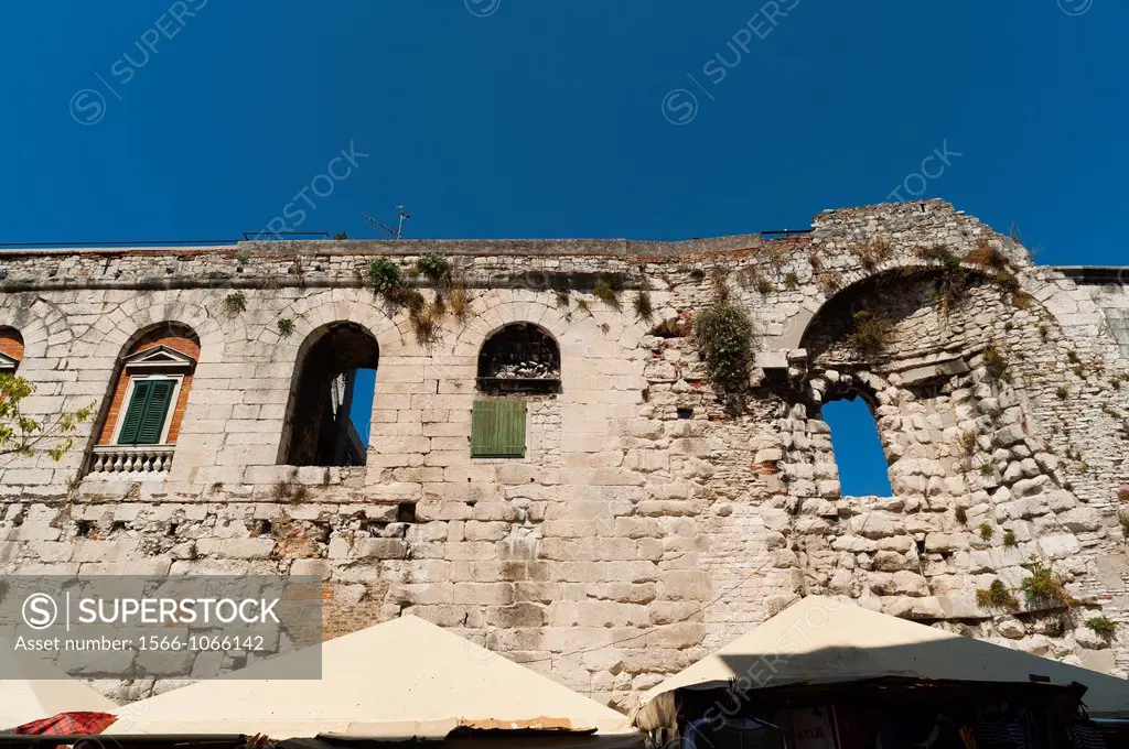 The Peristyle, Split, region of Dalmatia, Croatia, Europe