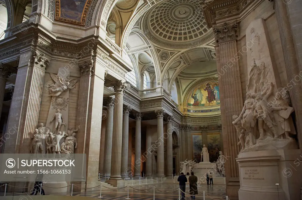 France, Paris, interior of the Pantheon