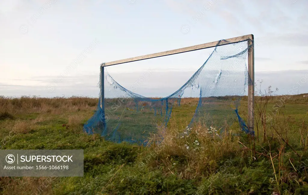 Lonely football goal