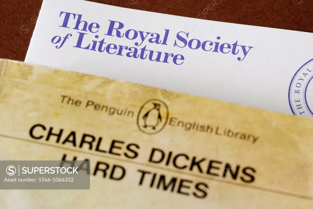 Royal Society of Literature leaflet and Charles Dickens classic novel