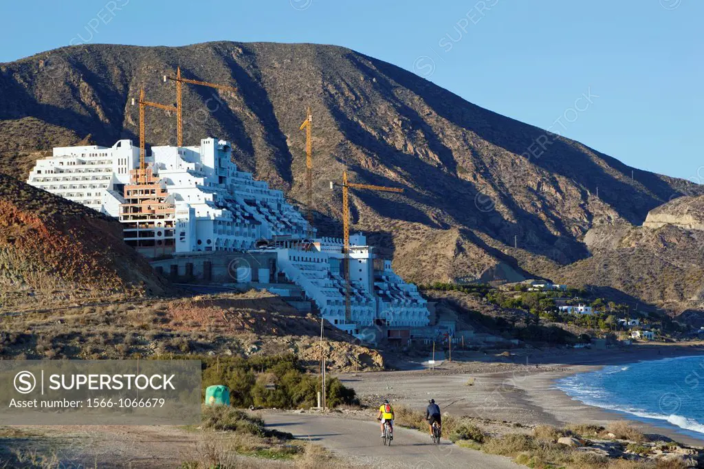 Hotel el Algarrobico, near Carboneras, Almeria Province, Spain  Apparantly built illegally  May be demolished  Continually in Spanish news