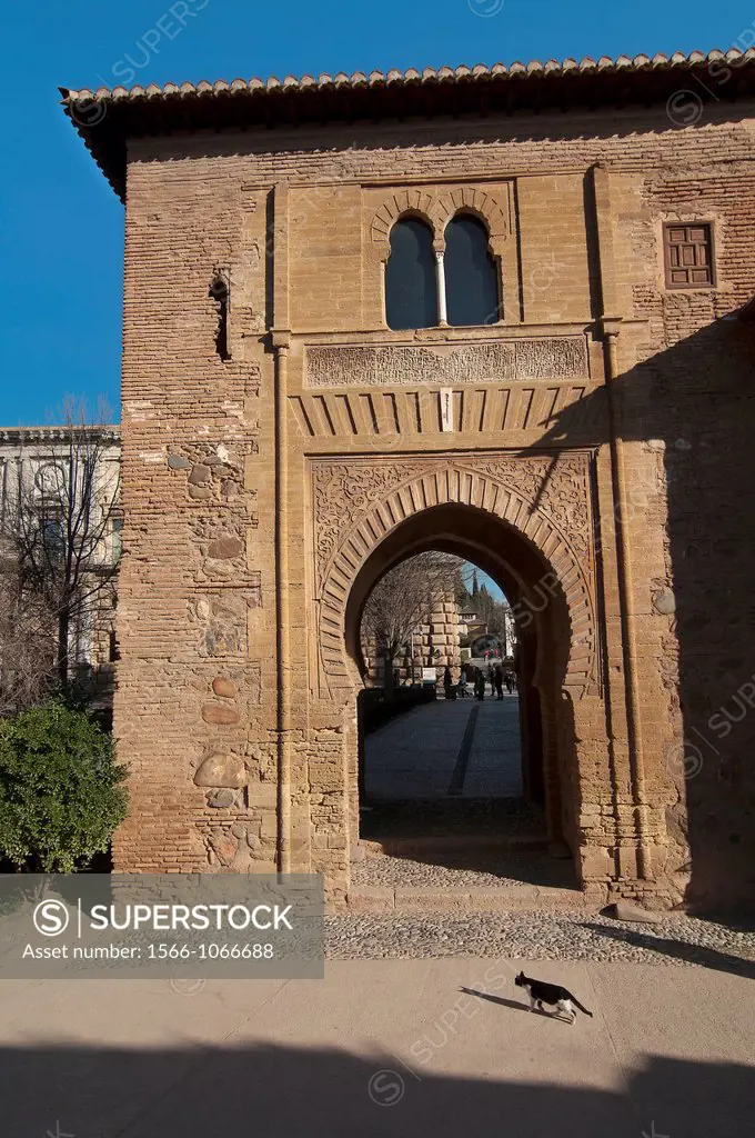 The Wine Gate, The Alhambra, Granada, Spain,
