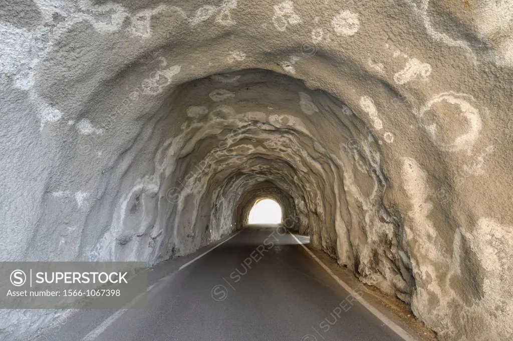 Road Tunnel, Lake Garda, Veneto, Gardasee, Italy
