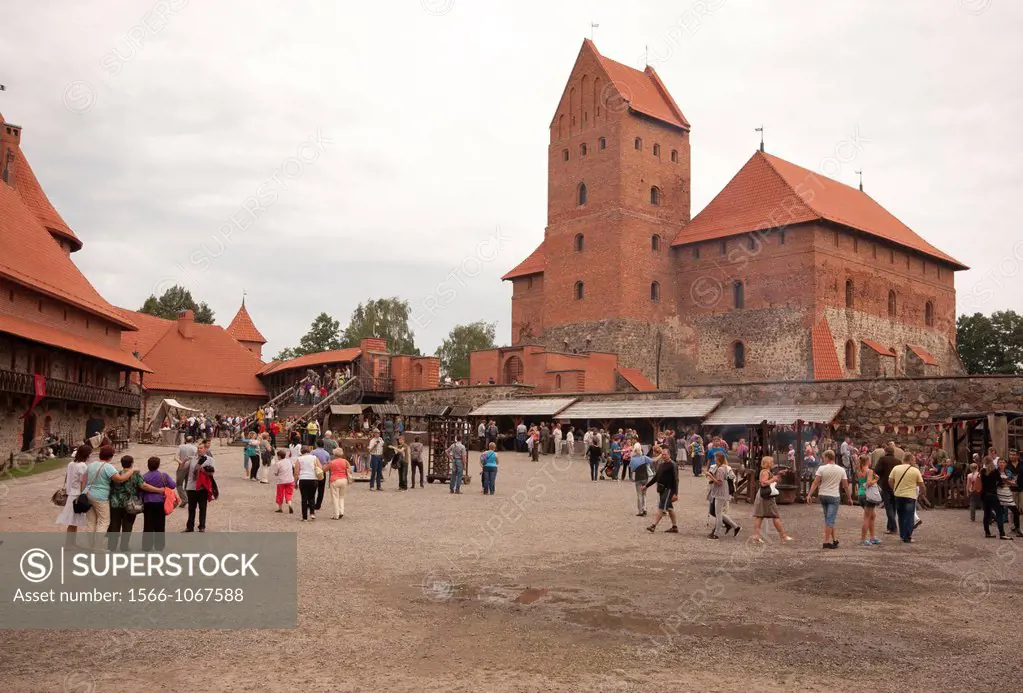 inside the Trakai Island Castle, Lithuania, baltic States
