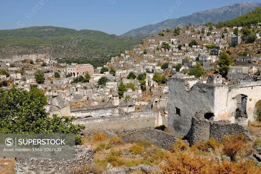 Kayakoy was a Greek speaking village, it was abandonned after a population exchange agreement was signed by the Turkish and Greek governments in 1923,...