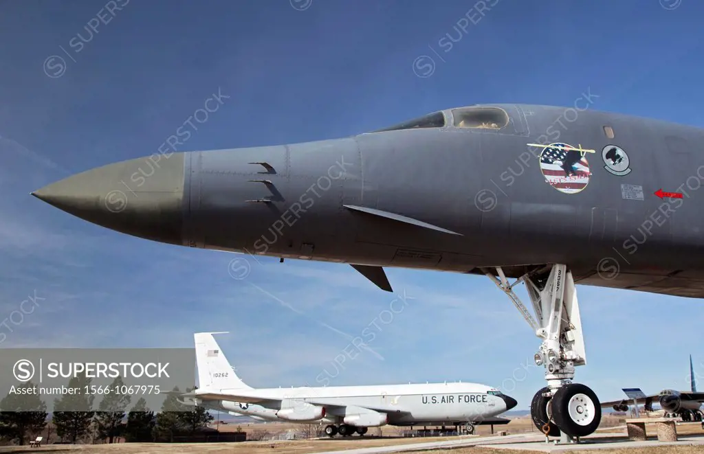 Rapid City, South Dakota - The South Dakota Air and Space Museum, adjacent to Ellsworth Air Force Base  On display are a B-B bomber top, an EC-135 Loo...