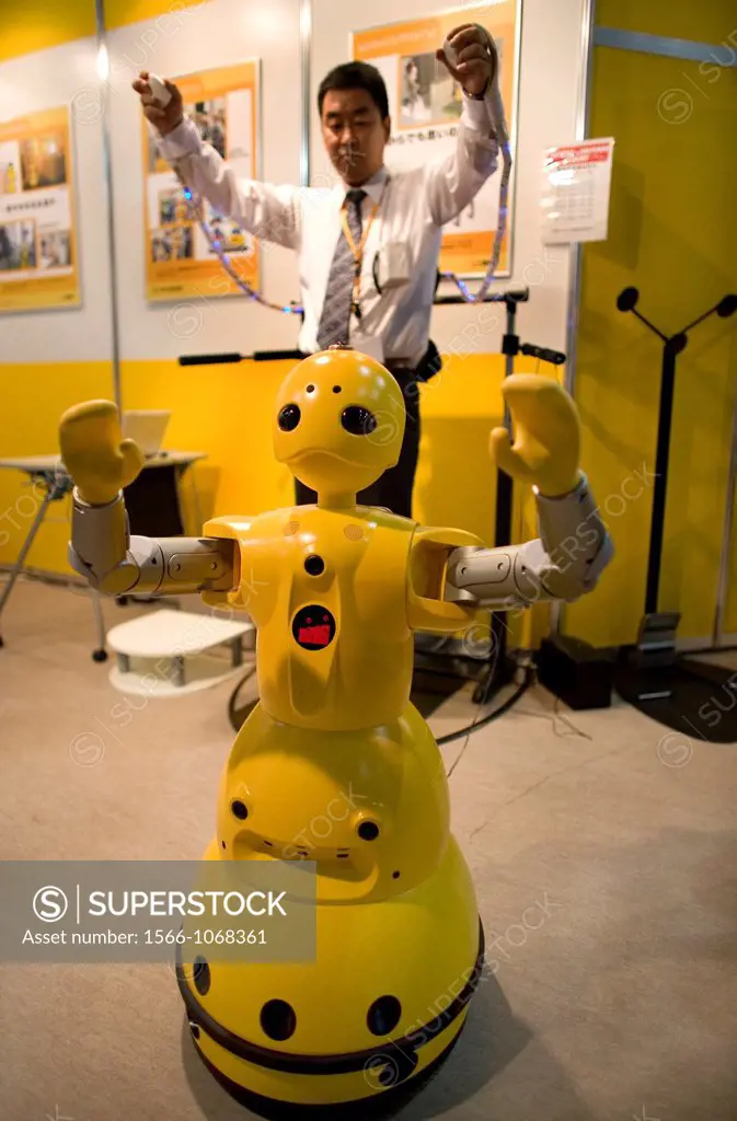 The first robot fair was held in Tokyo-Japan on 11 oct 2008  The main roboto builders showed their work at this venue   This type of robot works in ho...