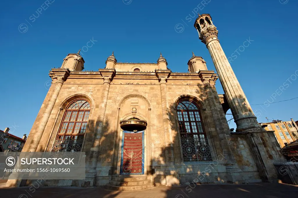 Aziziye Camii Mosque with oriental style minarets and windows that are larger than the doors  Konya, Turkey