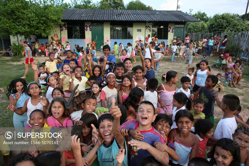 Primary school in one of the Colombian slums in Barrancabermeja