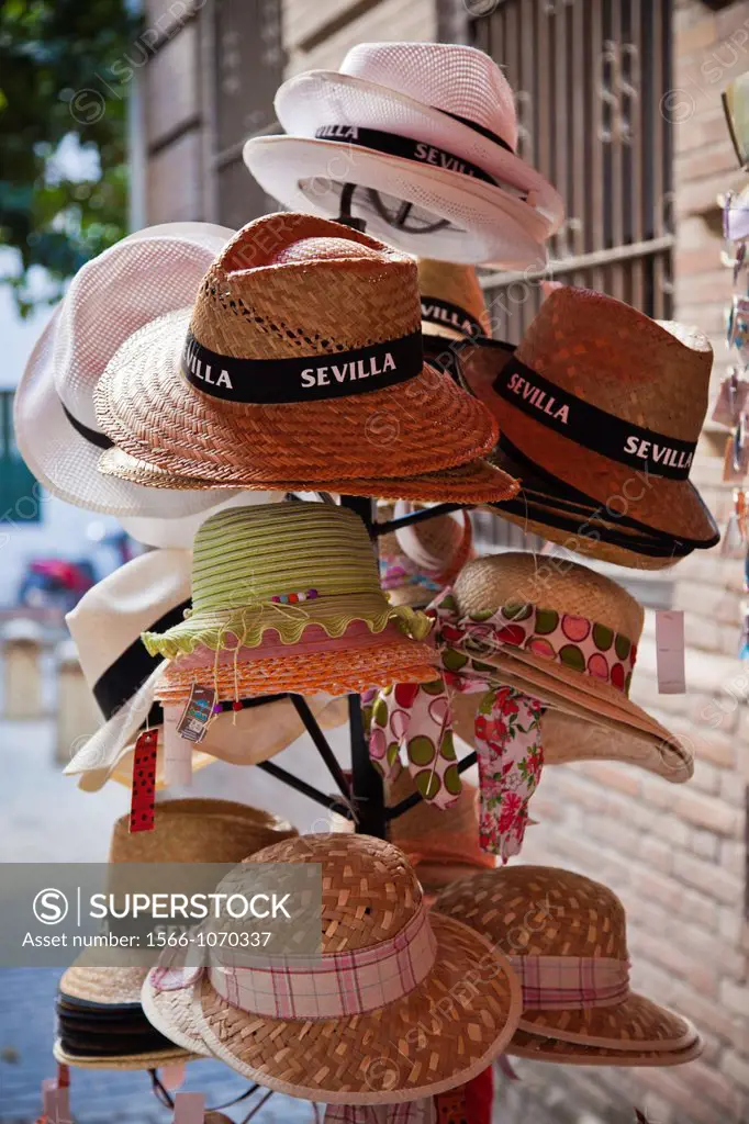 Spain, Andalucia Region, Seville Province, Seville, souvenir hats