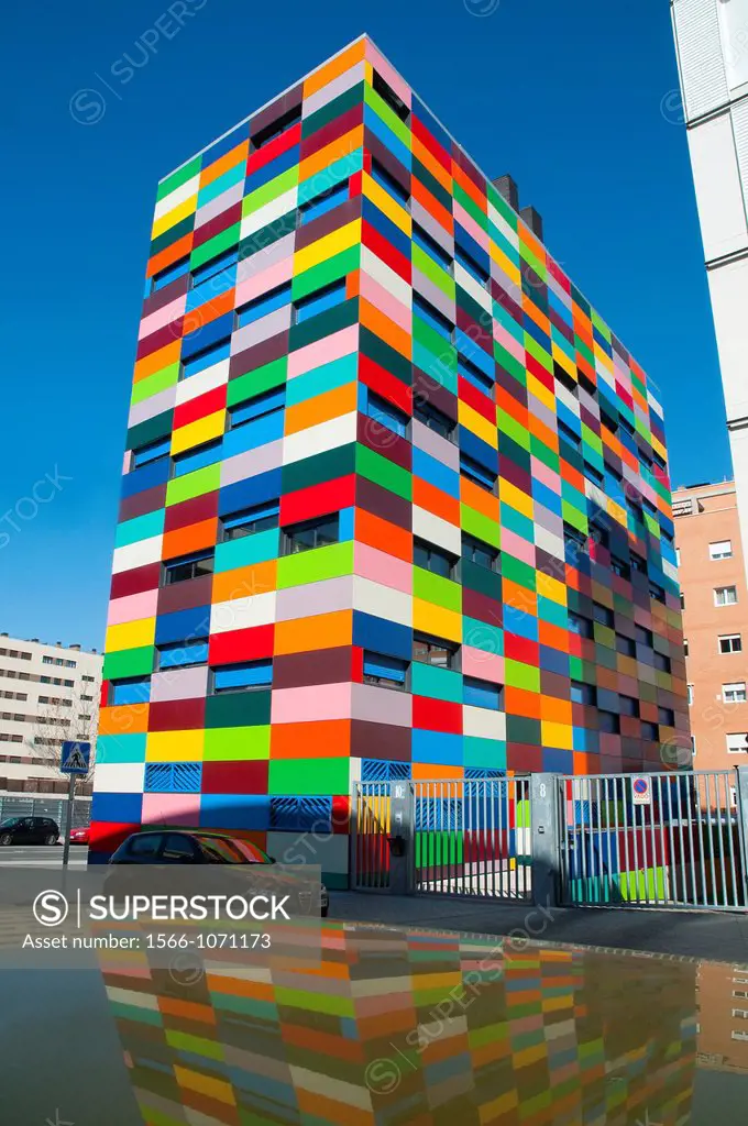 Colorines building  PAU Carabanchel, Madrid, Spain 