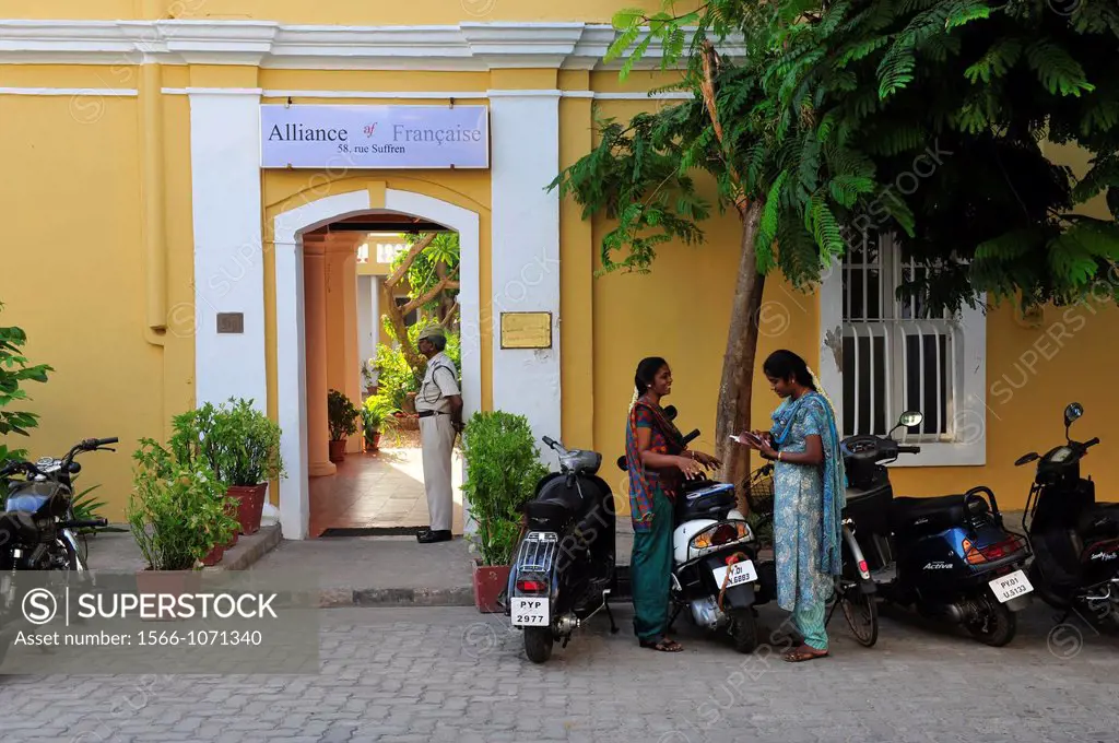 The French Alliance in Puducherry Pondichery,Tamil Nadu,South India,Asia