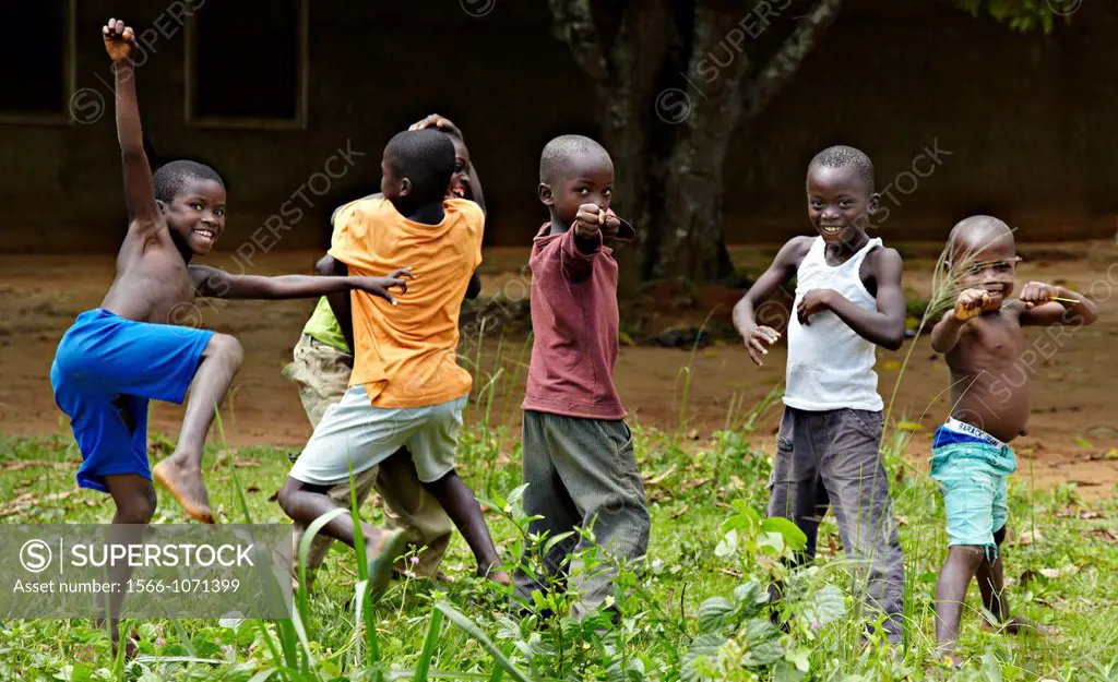 Congolese children, Ouesso, Republic of Congo, Africa