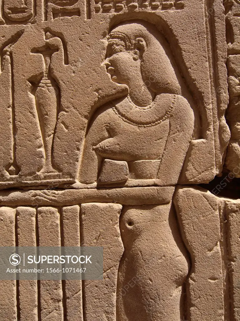 Hieroglyphs, Edfu Temple dedicated to Horus, High Egypt