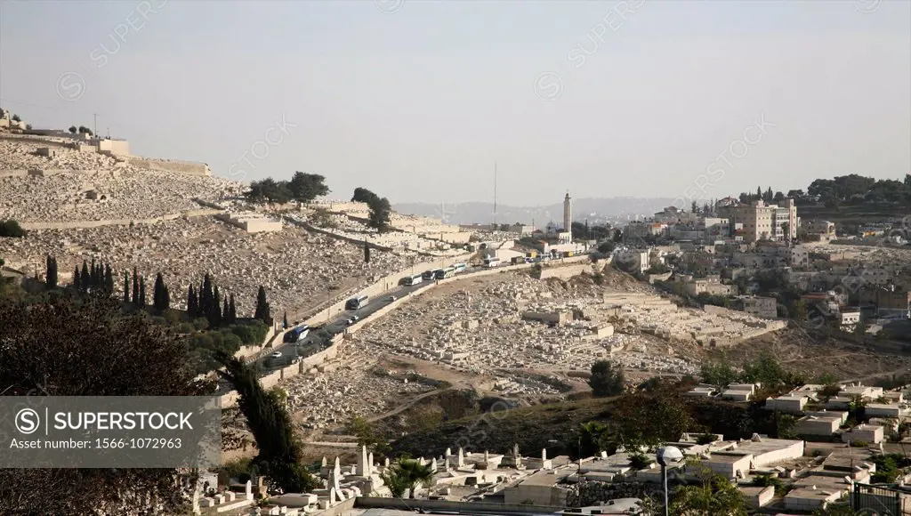 View of the Mount of Olives from the old city of Jerusalem