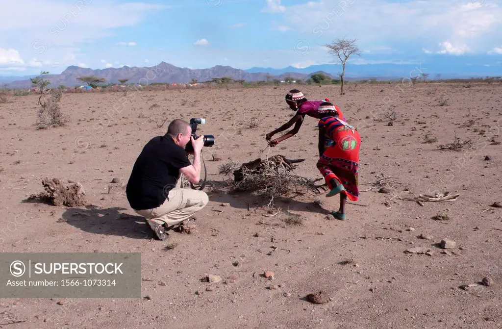 Photographer at work in Ethiopia