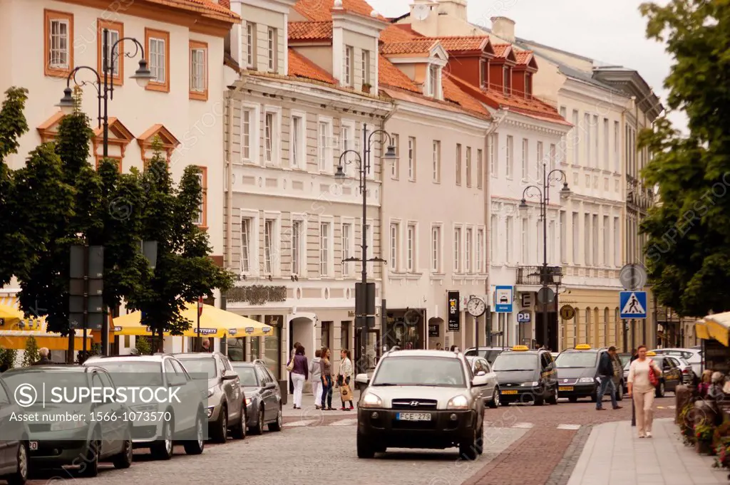 street in the Vilnius old town, Lithuania, baltic states