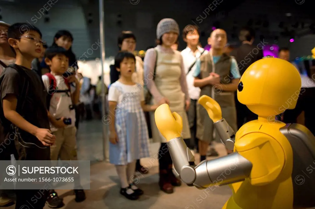 The first robot fair was held in Tokyo-Japan on 11 oct 2008 The main roboto builders showed their work at this venue This type of robot works in hospi...