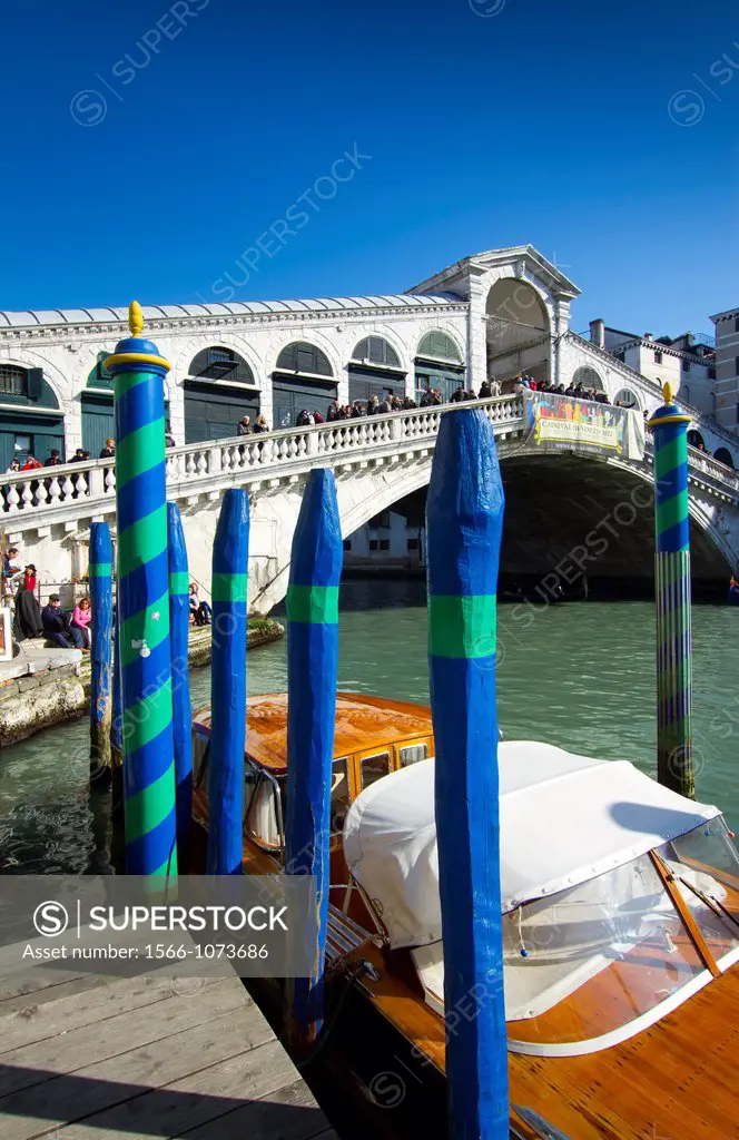 Grand Canal and Rialto Bridge  Venice, Italy