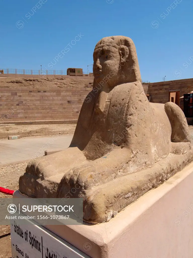 Sphinx, Edfu Temple dedicated to Horus, High Egypt