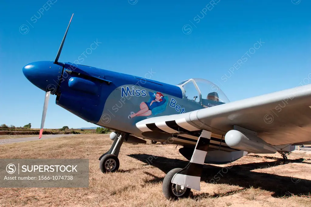 Aircraft, 5151 Mustang, Avinyonet del Penedes airfield, Barcelona, Spain