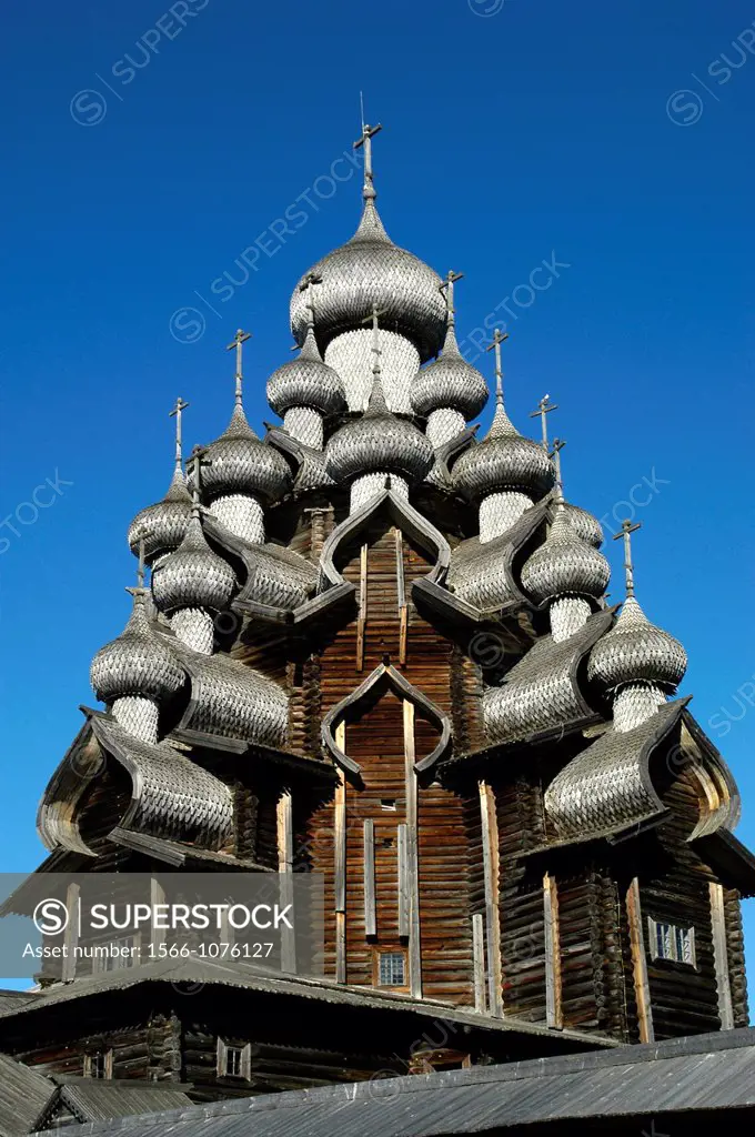 Ruusia, Karelia Republic, Kizhi Island, Kizhi Open Air Architectural Museum, Transfiguration Church