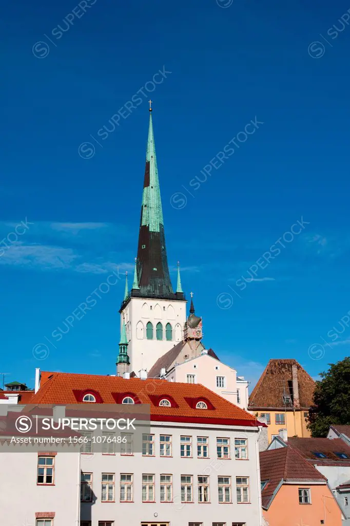 St Olaf´s church, Old Town, Tallinn, Harju, Estonia
