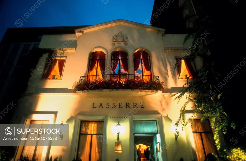 France, Paris, Restaurant Lasserre, Classique, Facade, 17, Ave  Franklin Roosevelt, 75008